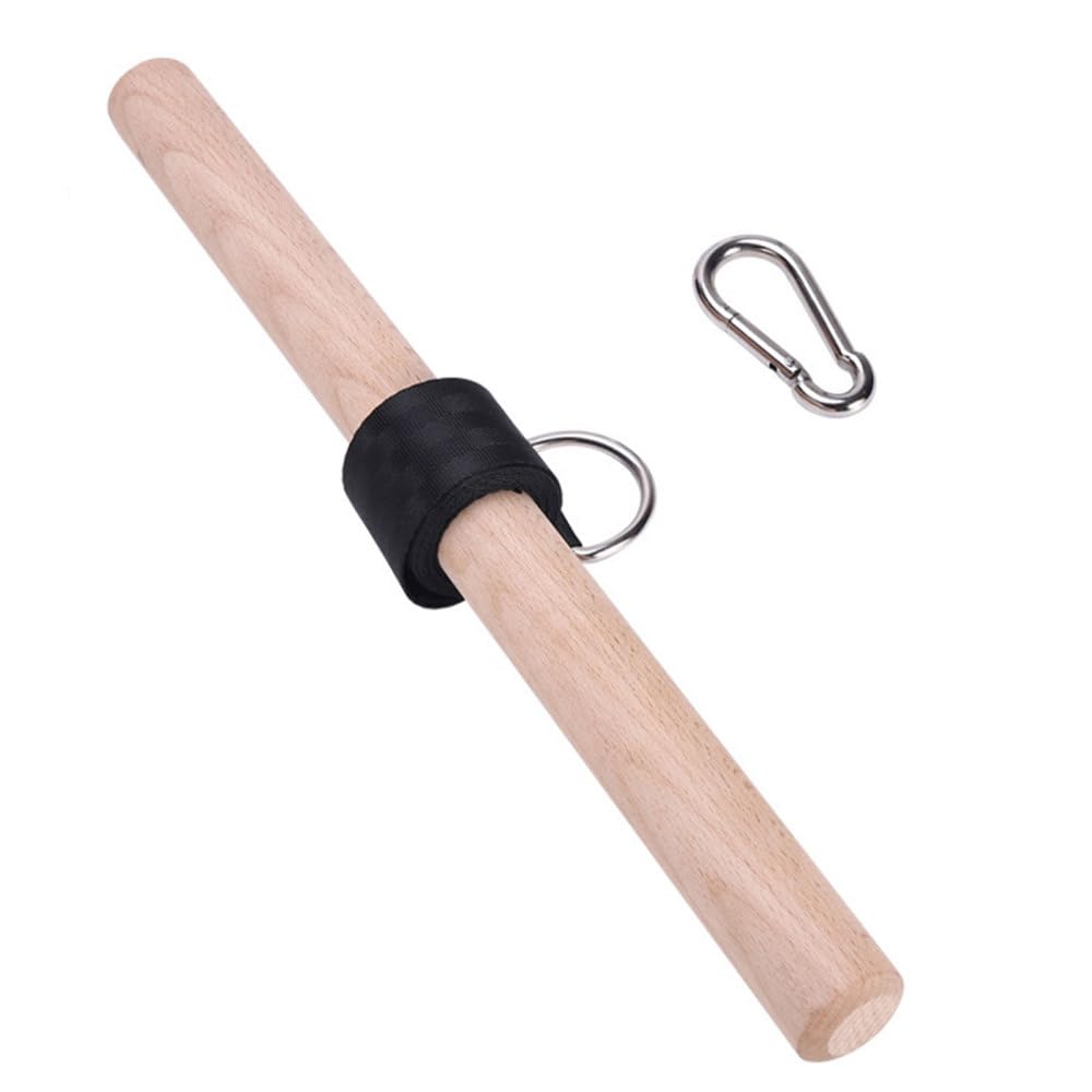 Forearm Strengthener, Wrist Roller Hand Grip Exerciser with Wooden Handle for Workout Fitness Strength Training