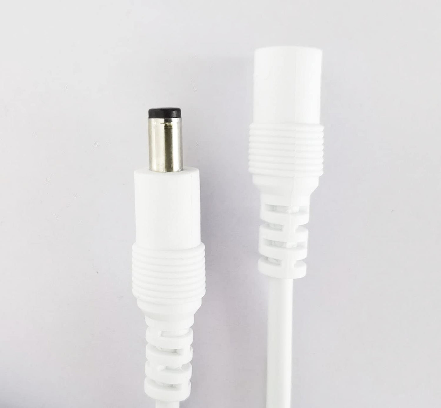 2pcs 1m 3.3ft 12V 5V-24V 5.5mm 2.1mm DC Extension Cable Extension Cord DC Power Cord x DC Jack Plug Adapter Male