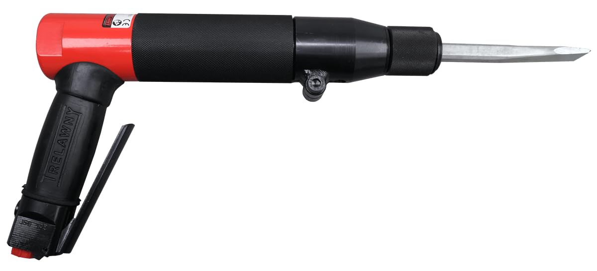 CS Unitec | 199.2303 | Trelawny Low-Vibration VL203 Pistol-Gripped Needle Scaler with Vacuum Shroud. 8X Less Vibration, All-Steel Construction, Powerful Performance, 19 Needles - Made in England
