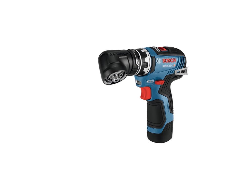 Bosch GSR12V-300FCB22 12V Max Drill/Driver with 5-In-1 Flexiclick® System with (2) 2.0 Ah Batteries