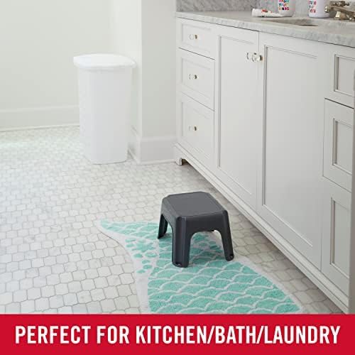 Rubbermaid One-Step Stool - Durable 7" Height Gray Step Stool Holds Up to 200 Pounds | Ideal for Kids, Bathroom, Home, Office, Garage