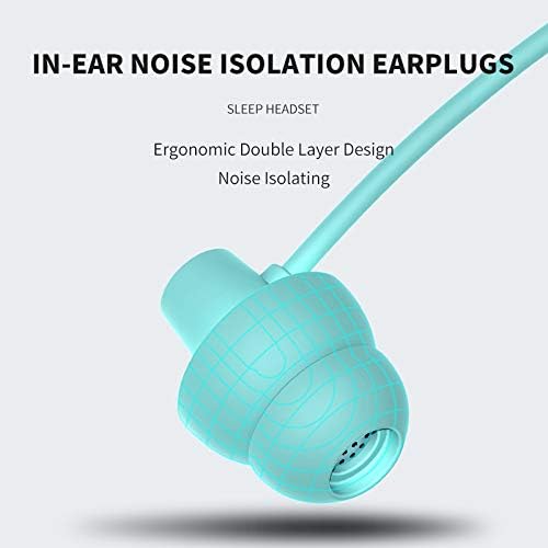 MAXROCK 3.5mm (TM Total Soft Silicon Headphones with Mic Sleep Travel Choice for Cellphones Tablets and Jack (Light