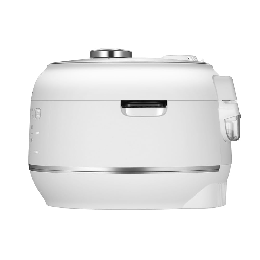 Cuchen 10-Cup Premium IH Pressure Rice Cooker with 316Ti Stainless Steel Inner Pot, 2.1 Bar High Pressure for Multi-Grain & Canning, Auto Steam Clean, White (CRT-RPD1010IEWUS)