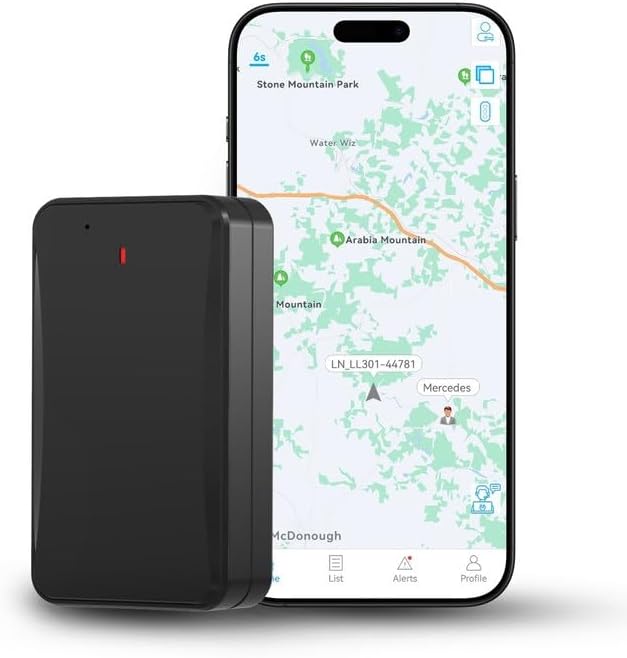 LNCOON 10000mAh LL301 Car GPS Tracker, Tracking Devices for Cars Large Battery Waterproof, Real-Time Tracking