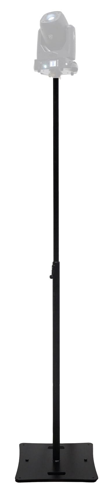 Rockville RLF2 10 Ft Multi-Purpose Speaker/Lighting/Projector Stand, Flat-Base, Air Cushion System, Tiltable Projector Tray, for DJs and Event Professionals