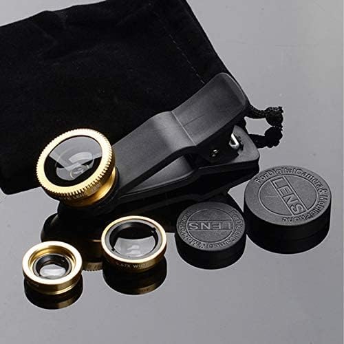 ANJIELO SMART 3 1 in Cell Phone Camera Lens Kit Wide Angle Macro Fisheye Lens Universal for Smart Phones iPhone Samsung