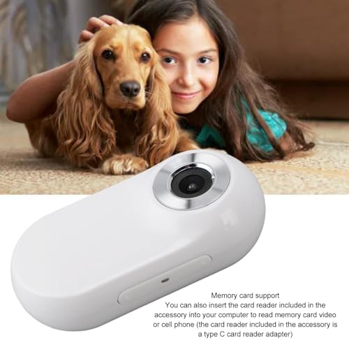 Sanpyl 1080P, 0.96 inch 5 Pet Collar Camera HD LCD Display, Minutes Video, for Cats Dogs, ABS Material