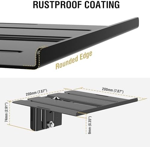 CondoMounts ZeboZap ZZSLSB1001 7 lbs 3-in 16-in DIY Detachable Gazebo Floating Shelf for Soundbar, Consoles | No