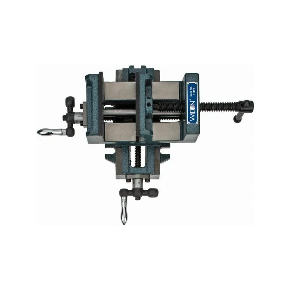 Wilton Cross-Slide Drill Press Vise, 4" Jaw Width & Max Opening, 1-3/8" Jaw Depth (Model CS4)