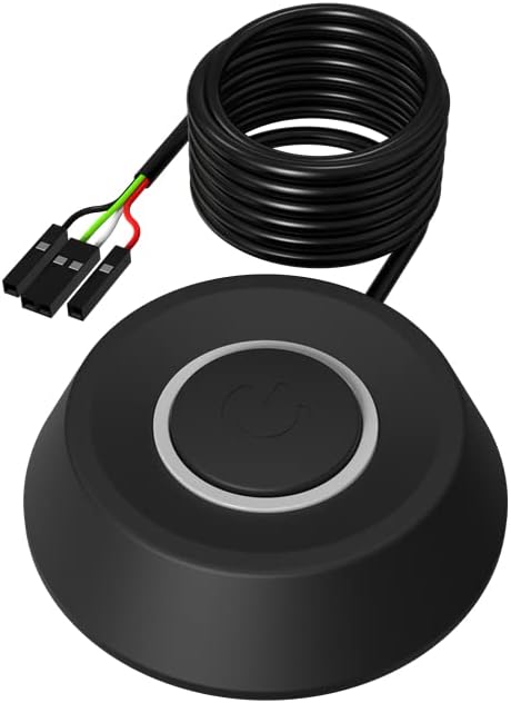 DKE 2m PC Power Button Desktop PC Computer Case Power Switch On Off HDD Push Computer Host Button Supply Supplies