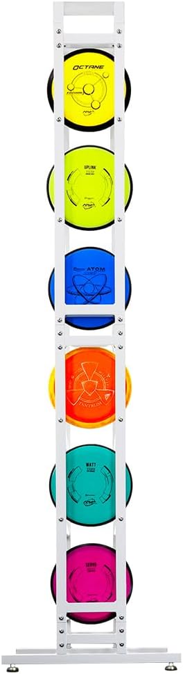 MVP Disc Sports Disc Station Disc Storage Rack (Choose Your Size and Color)