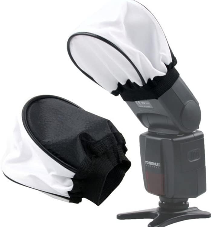 ThtRht 2 Pack Universal Flash Diffuser Mini Fabric Soft Light Flashes Bounce Cap Cover Attachment for Camera Flash