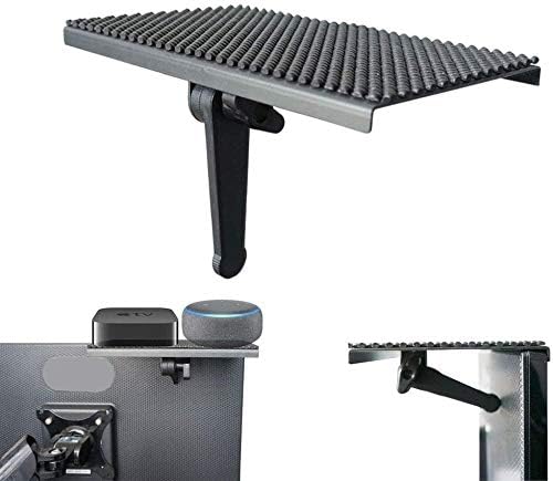 YOKEPO 8 Inch TV Top Shelf Mounting Bracket Flat Panel Mount Adjustable Mount on Monitors to Hold Cable Boxes, Apple
