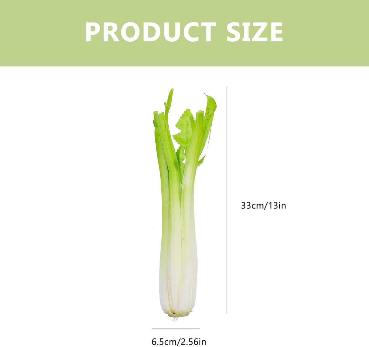 BESTOYARD Lifelike Fake Celery Model - PU Artificial Vegetable for Home Decor Photography Props and Display - Realistic