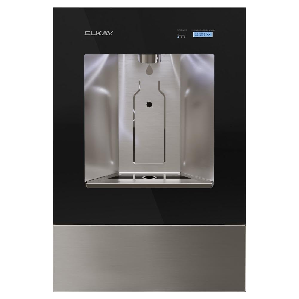 Elkay ezH2O Liv Built-in Filtered Water Dispenser, Non-refrigerated, Midnight