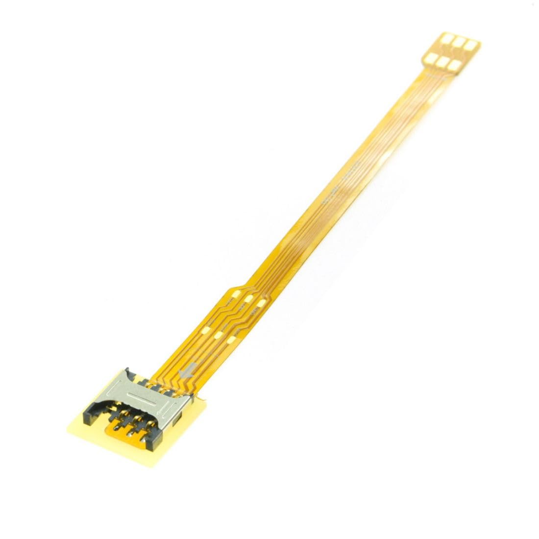 10cm chenyang Soft Flat FPC Cable Micro SIM Card to Nano SIM Kit Male to Female Extension Extender Cable