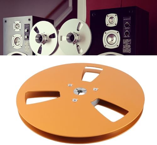1/4 7 Inch 3 Empty Tape Reel, Aluminum Alloy Sound Recorder, Compatible Reel to Reel Tape Deck, Repair Replacement