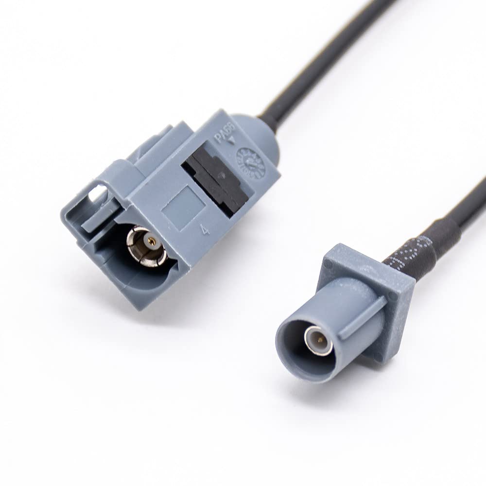 RG174 6m Fakra G Code Brown Pigtail Male to Female Coaxial Cable Car Telematics Antenna Extension Cable