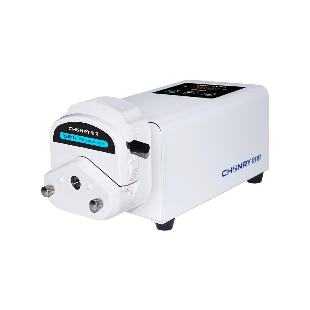 ON103C/YZ1515X High Flow Digital Transfer Peristaltic Pump Max Flow 380mL/min Small Intelligent Multi-Channel Laboratory Water Pump with Tubing 110v