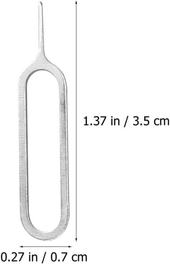 400pcs Beaupretty Sim Card Removal Pins Ejector Tool for Smartphones Universal Phone Sim Eject Pin Silver Metal