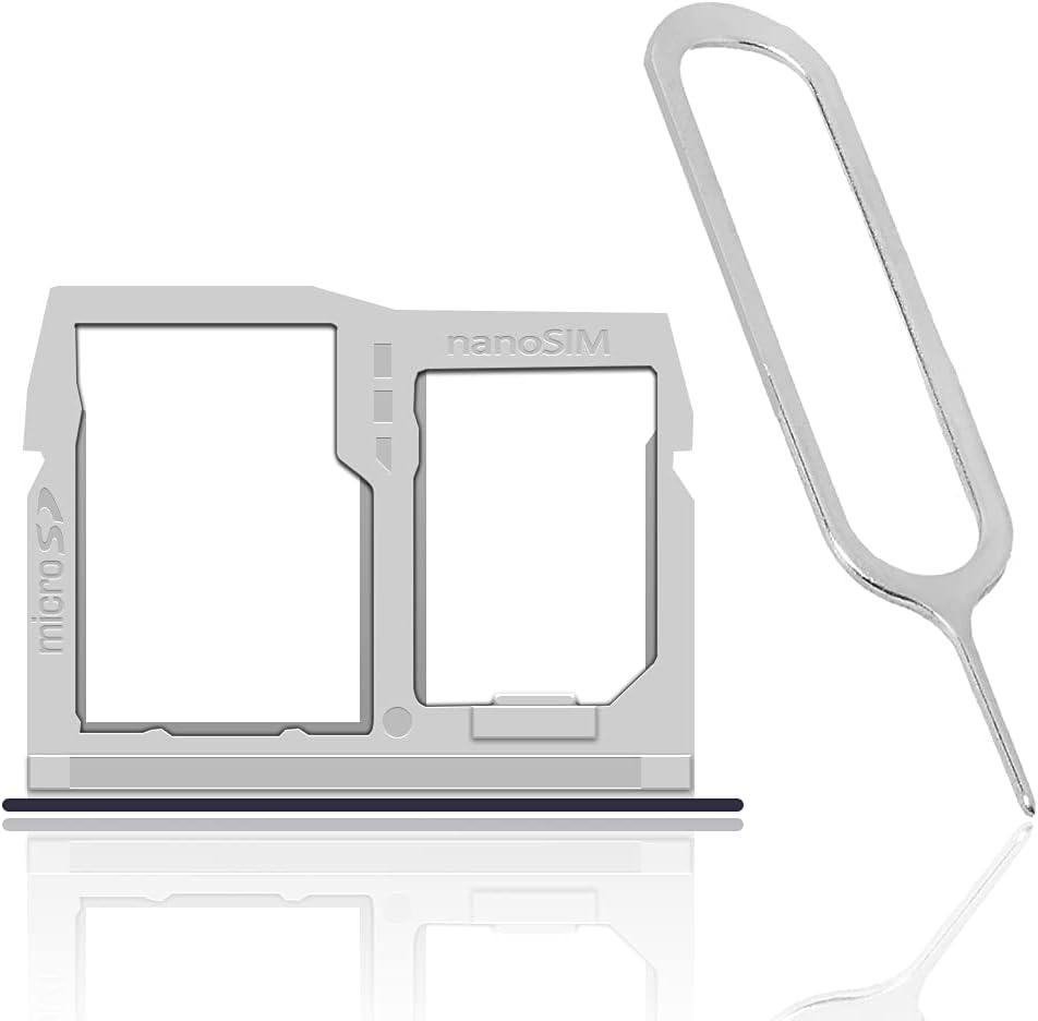 AceSoft 6 LM-Q730VM Replaceable Easy to Install Portable SIM and Memory Card Tray Holder w/SIM Card Ejection Pin