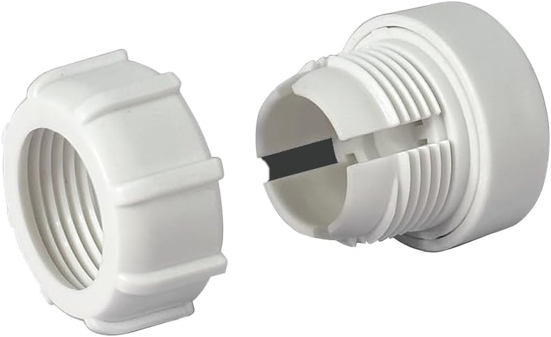 Kado 1/4" 17mm Screw Thread to Ball Head Bracket Connector White, Adapter Universal for Tripod Portable Monitor