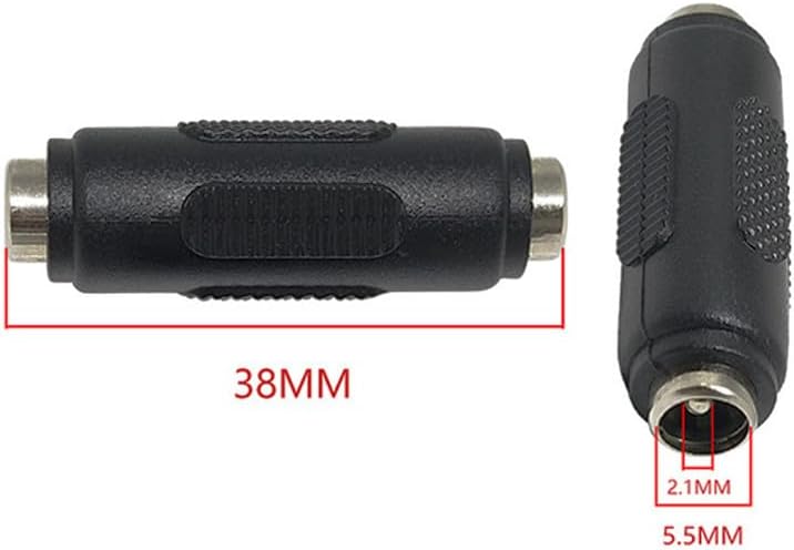 Artilits 2pcs 2.1x5.5mm 12V 5.5mm 2.1mm Security Camera Cable, DC Power X for CCTV Security Camera, DVR, Car Rearview