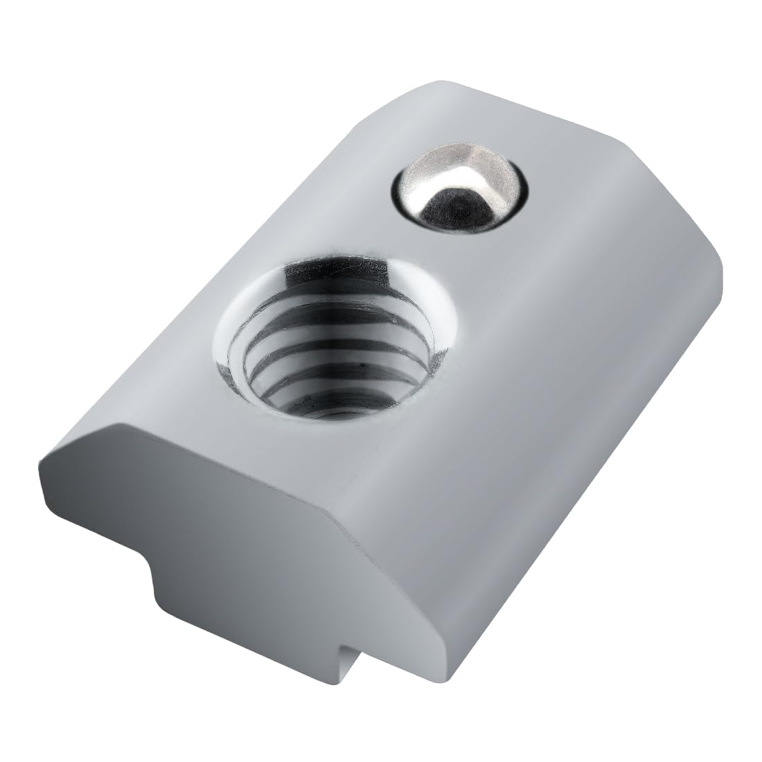 8020, 13055, 15 40 Series 5/16-18 Steel Self Aligning Slide in T-Nut with Ball Spring - T Slot Accessories for 80/20 Aluminum Extrusion - Hardware Nuts (25 Pack)