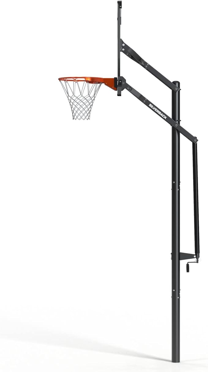 Silverback NXT 54" and NXT 60" In-Ground Basketball Hoops with Adjustable-Height Basketball Goal Backboard and QuickPlay Design