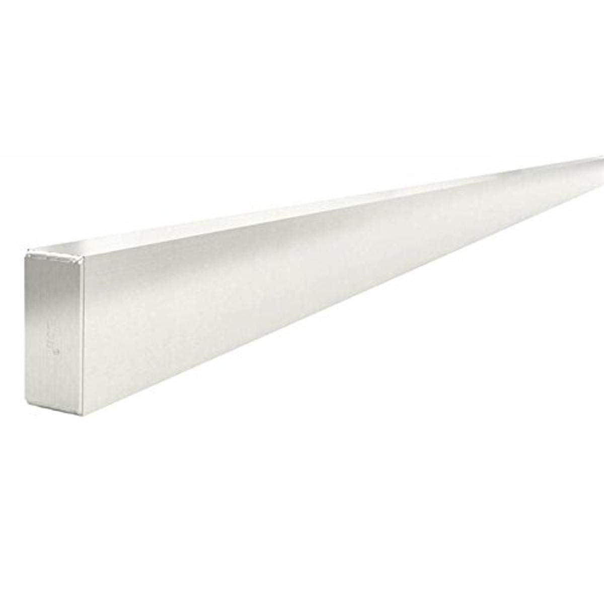 Bon Reinforced Aluminum H Screed 1 1/2 in. x 3 1/2 in. x 14 ft. with Welded End Cap for Stronger, Straighter, and Longer Lasting Concrete Finishing