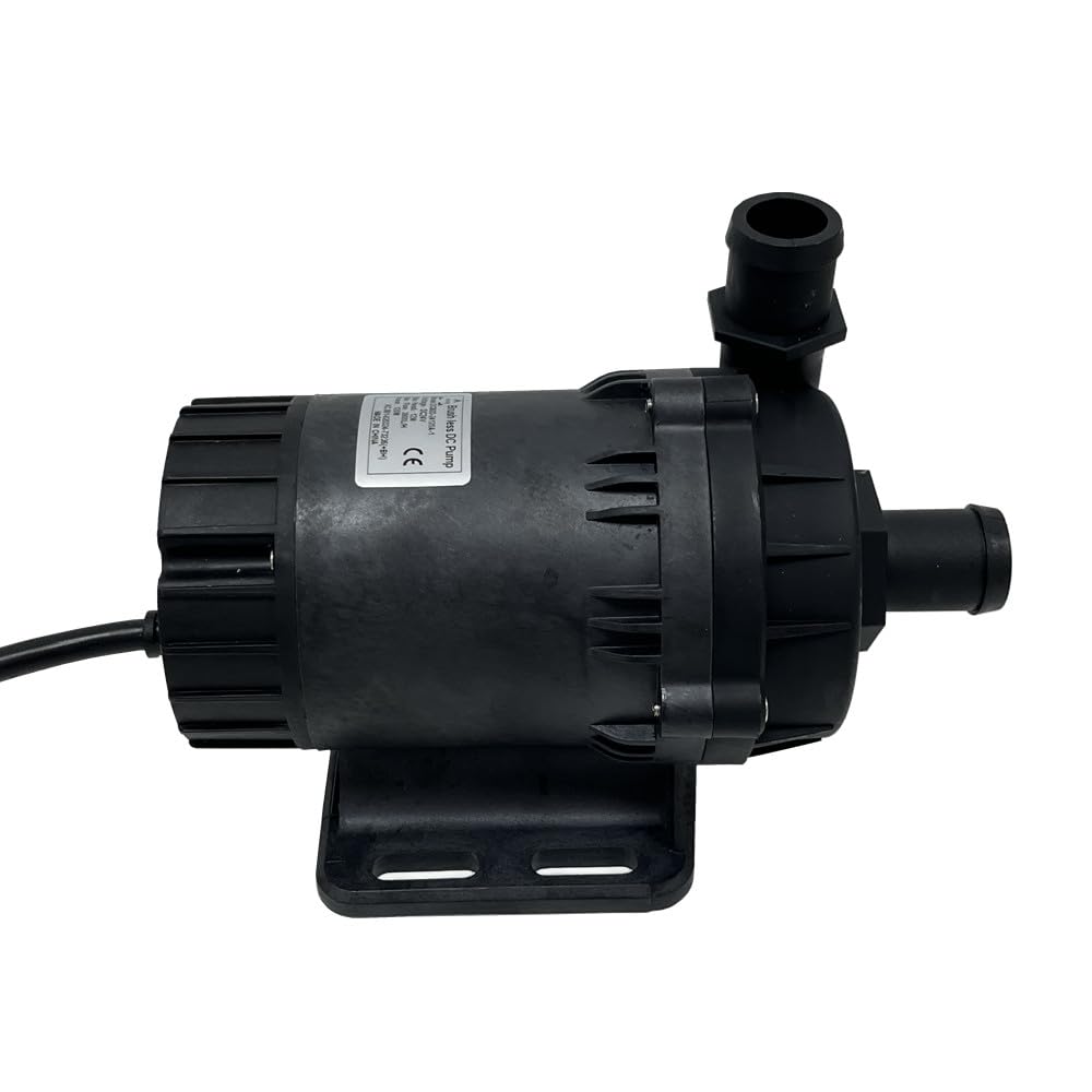SHYSKY High Powerful 24V 120W Small Brushless DC Water Pump DC60D-24120A-1 12m 39ft Lift 1003GPH, Submersible, Speed Adjustable, For Cooling Circulation Pressure Sys