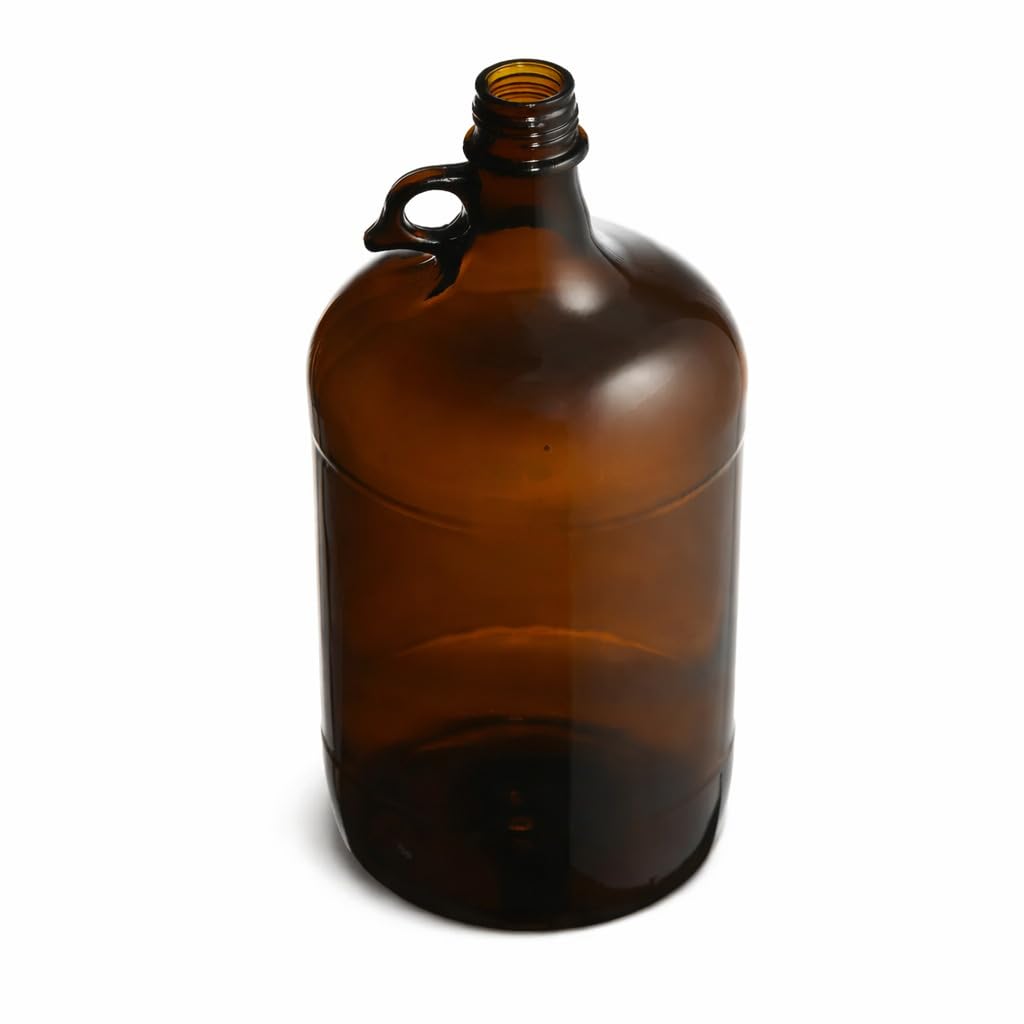 Labelmaster Pallet of 210-4L Amber Glass Bottles, Chemical Containers, 38-439 Neck Finish, UV-Shielding Laboratory Storage Vessel, Reagent Sample Handling, Industrial Lab Supply
