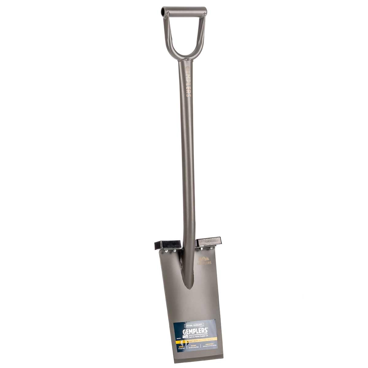 Gemplers All Steel Spade, Self-Sharpening Blade, Two Removable Footpads, 40.5" L