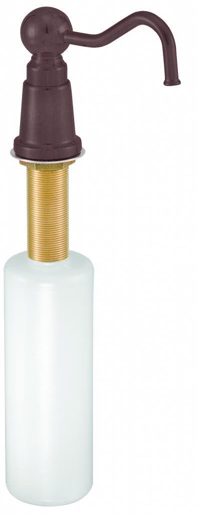 Westbrass D2175-12V Country Modern Farmhouse Style Kitchen Sink Deck Mounted Liquid Soap/Hand Sanitizer Dispenser with Refillable 12 oz Bottle, Victorian Bronze