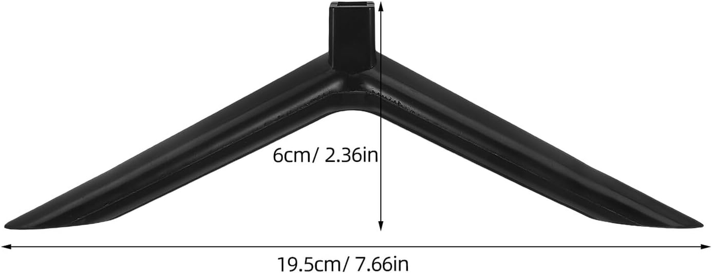 TOBBOMEY 4pcs Plastic Tv Stand Base with Screws Replacement Tabletop Tv Stand Brackets Stable Plastic Desktop Monitor