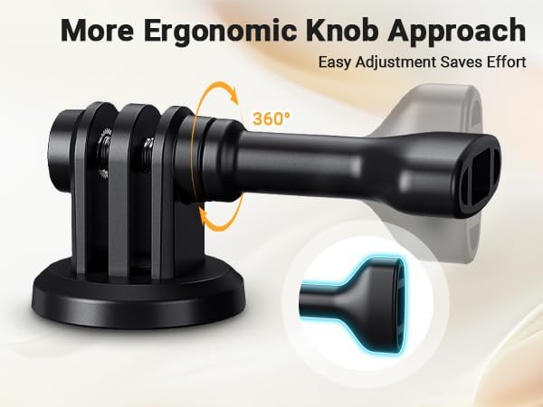 JJC 1/4"-20 5 4 3 13 12 11 10, 2 Action Camera Tripod Adaptor with Hole for Osmo Action Pro Tripod Mount Adapter Selfie