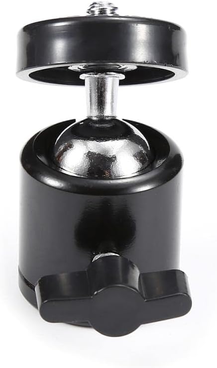 Delsmile 1/4 Mini Ball Head Screw Rotating Tripod SLR Camera Camera Light Bracket and Durable SLR Camera Tripod Bracket