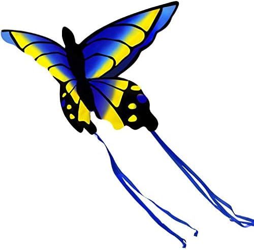 HENGDA KITE 2 Pack Butterfly Kite,for Kids and Adults,Easy to Fly,Excellent Fabric and Structure Design,The Pictures are Beautiful in high Definition,Suitable for Beginners(31x22)