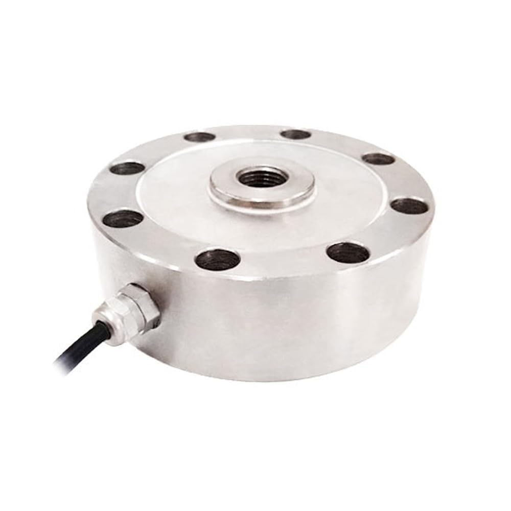 ATO 2 ton Load Cell, Tension and Compression Load Cell Pancake Circular 2000kg Load Cell, Low Profile, Strain Gauge for Platform Scale, Truck Scale, Rail Weighbridge