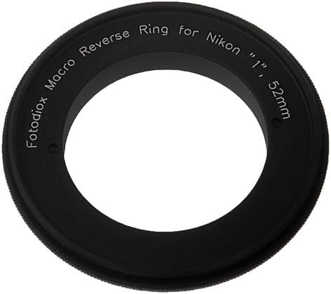 Fotodiox 52mm 1 V1, J1 Macro Reverse Ring - Filter Thread for Nikon Series Mirrorless Camera