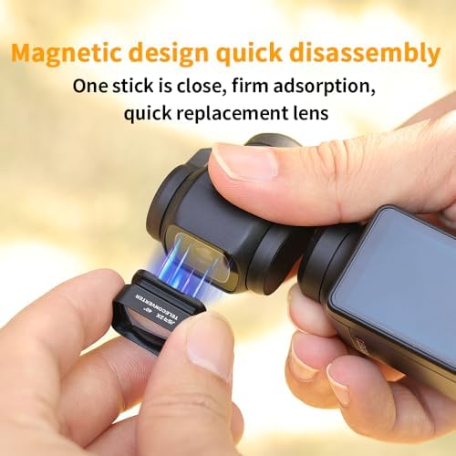 FOSA 2X 3, 3 Magnification Lens for Pocket Long Distance Photography Telephoto Lens, Portable Magnetic Lens Filter