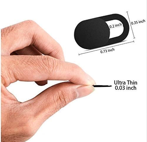 Tsyfro 0.03 Inch 3 Pack Ultra-Slim Laptop Camera Cover Slide | Thick | Upholds Digital Privacy | Compatible