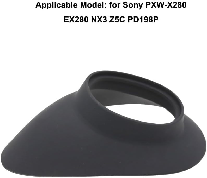 CASYDYEN PXW-X280 EX280 NX3 Z5C PD198P Eyepiece Eyecup Eye Cup for Sony Video Camera, Soft Camera Viewfinder