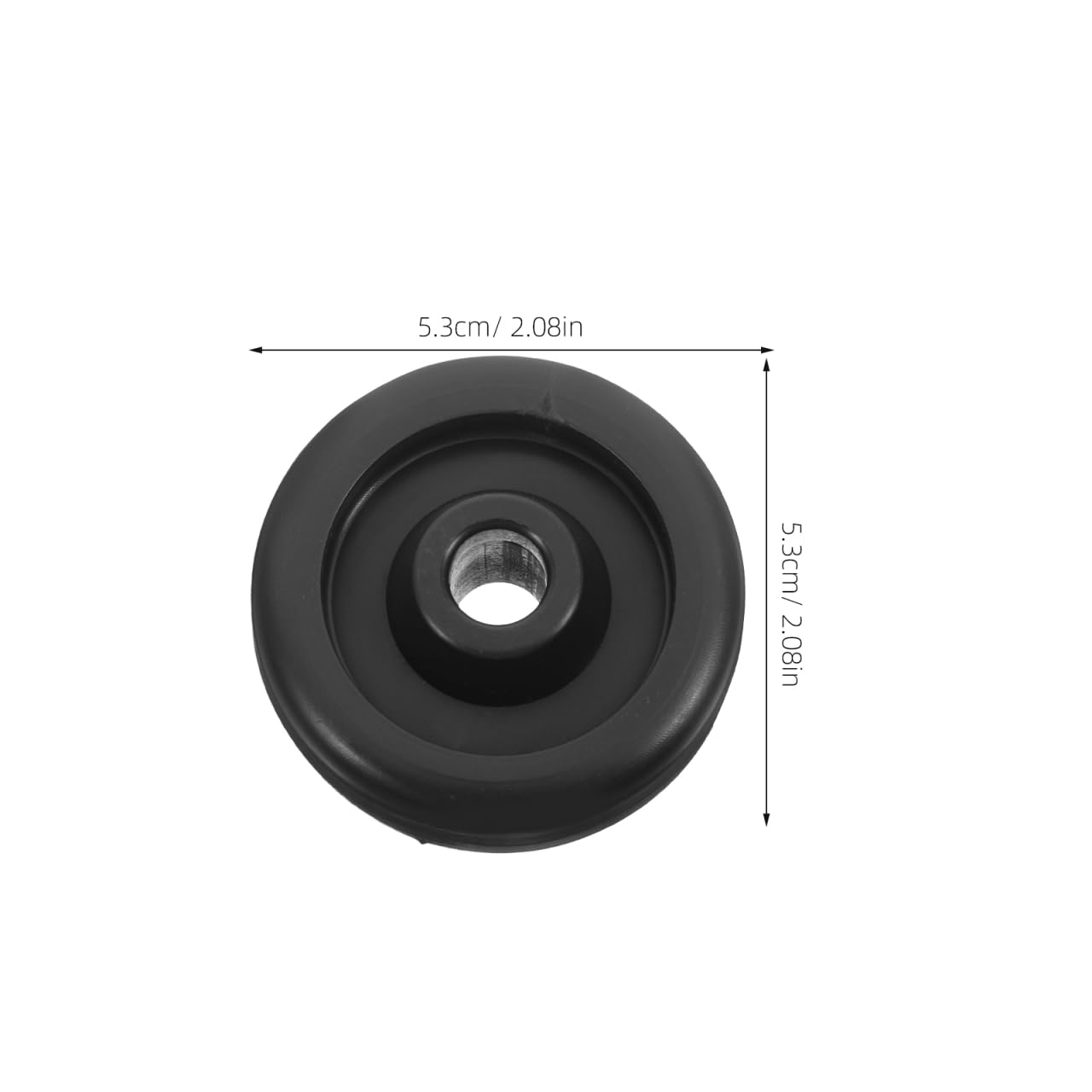 BCOATH Replacement Roller Wheels for Fitness Equipment 4-Pack Wear-Resistant Exercise Roller Wheels Compatible with Treadmills and Stationary Bikes Easy Mobility Fitness Spare Parts 2.08In