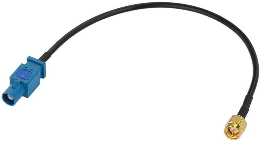 BINGFU 30cm 12 inch 4G Fakra Z Male to SMA Male Vehicle Antenna Adapter Cable for Car Stereo Android Head Unit GPS