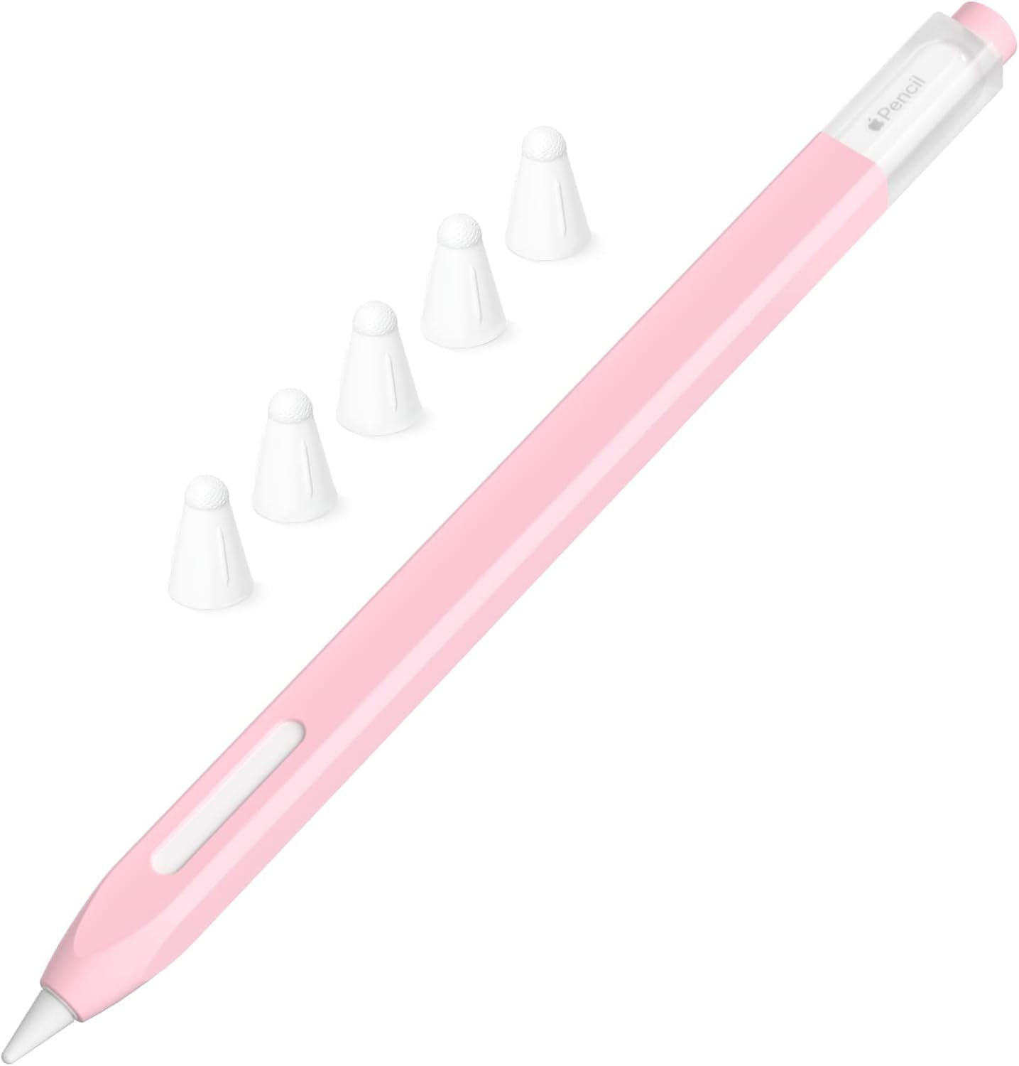 JOOSKO 2nd 5 Classic Silicone Pencil Case Compatible with Apple Pencil Generation Case Cover Sleeve,[with Cloth Fiber