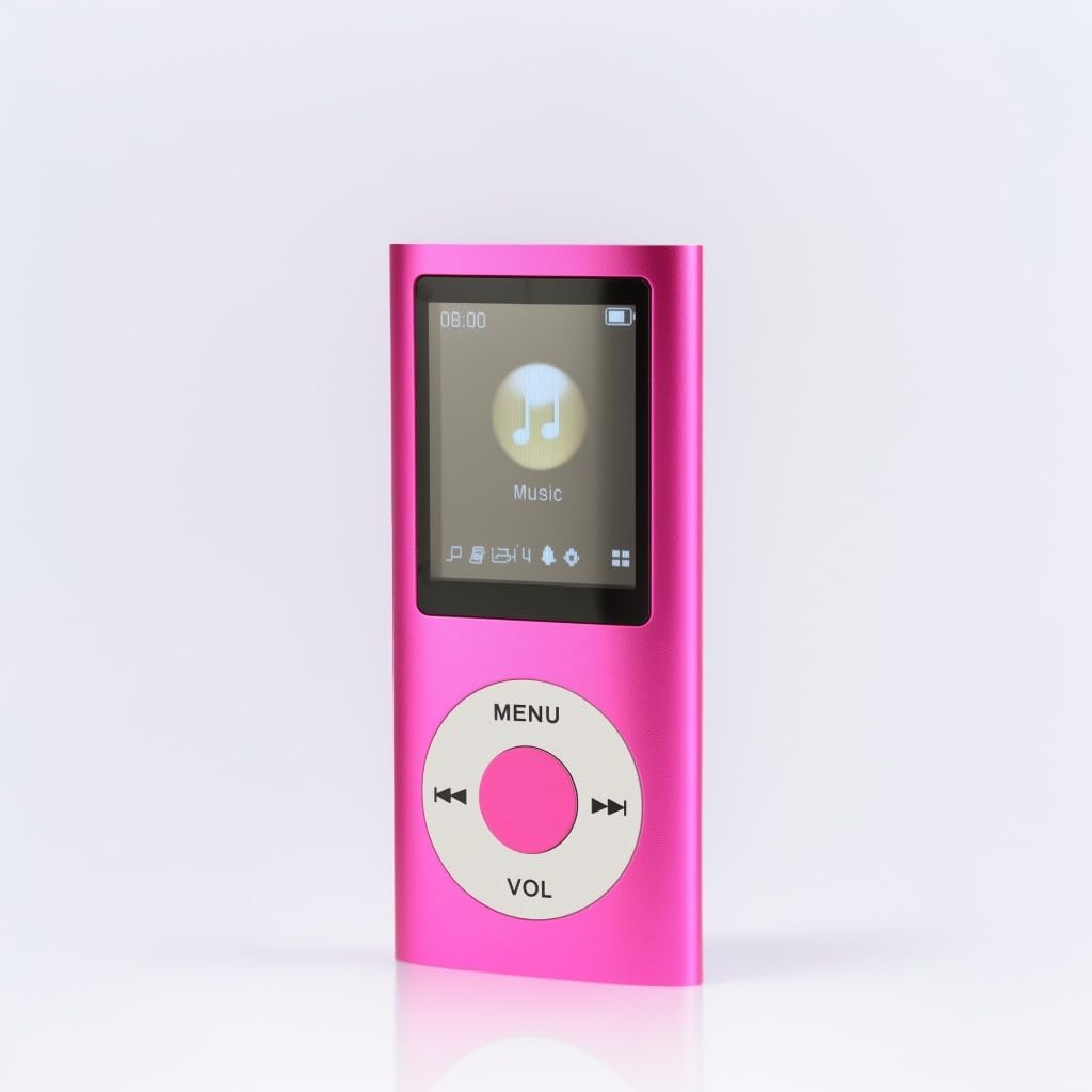 LICAEVEY 1.8" MP3 64GB, Ultra Thin Bluetooth Player with LCD Screen, Expandable Memory to Portable Music Player