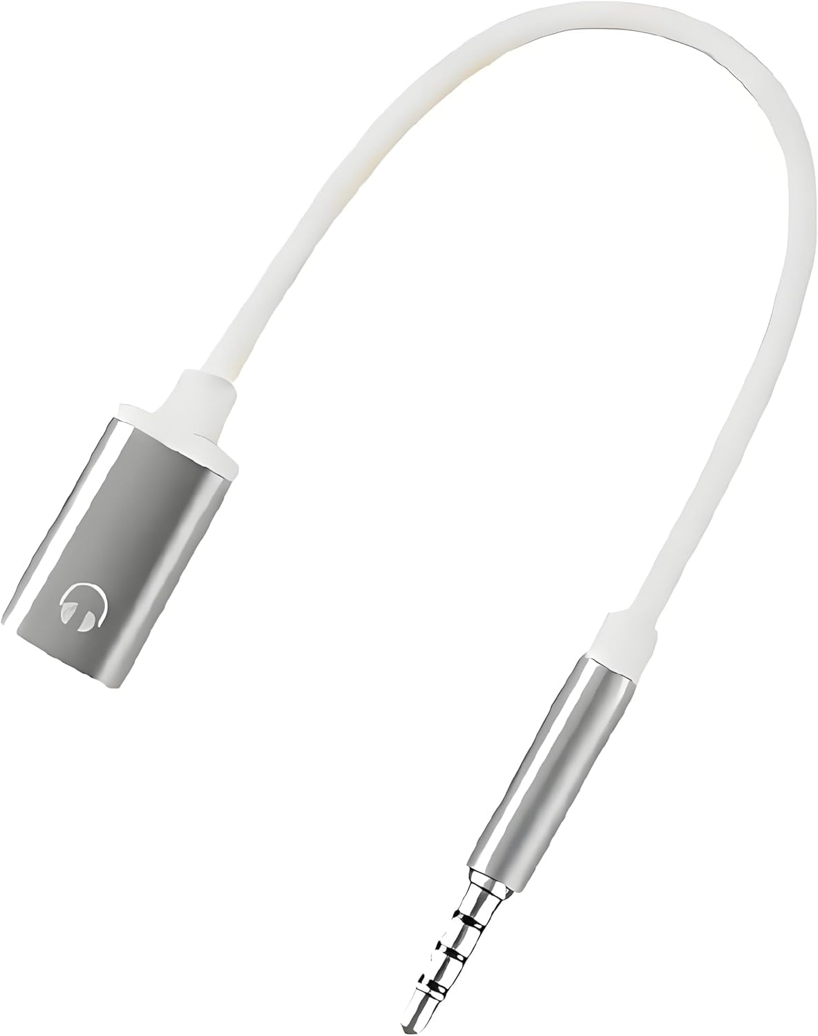 Tiosen 3.5mm MP3 Male to Type-C Female Audio Adapter Cable, White, Compatible with Smartphones, Players, Laptops