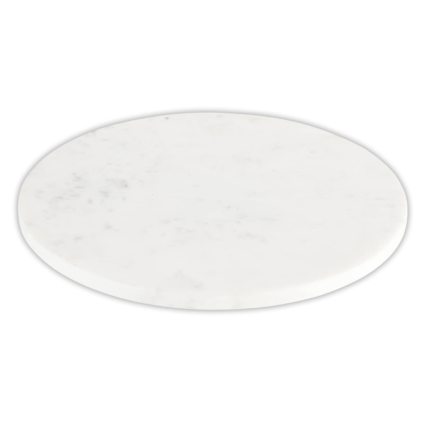 Santa Barbara Design Studio Table Sugar Marble Lazy Susan, 14-Inch Diameter, White