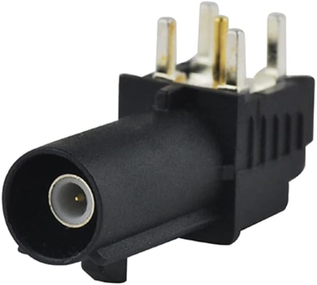 keisnoaja 50ohm Fakra SMB A Male RF Coaxial Adapter, Fakra A Male PCB Mount Right Angle Connector for GPS Telematics
